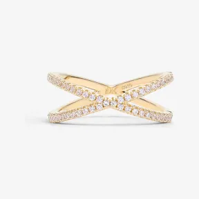 迈克高仕/Michael Kors “X” 造型金色戒指 MKC1112100