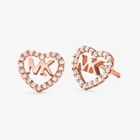 迈克高仕/Michael Kors 女士 心形 Logo 钻饰耳钉 MKC1243AN791791