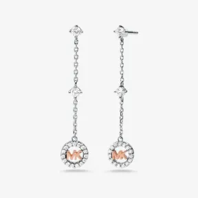 迈克高仕/Michael Kors 镀贵金属纯银密钉徽标吊坠耳环 MKC1510AN-0991