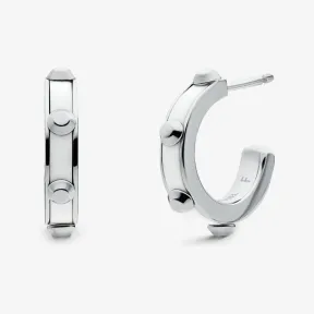 迈克高仕/Michael Kors 镶嵌不锈钢和醋酸纤维圈形耳环 MKJ7548-0040