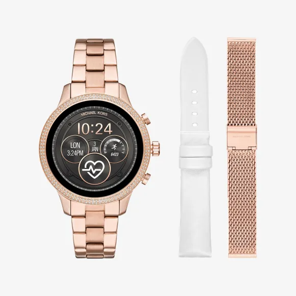 迈克高仕/Michael Kors Runway 玫瑰金精钢智能腕表礼盒 MKT5060622