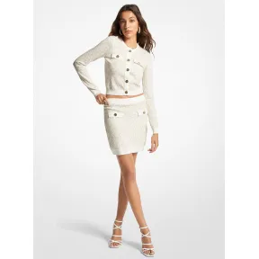 迈克高仕/Michael Kors 印花 Logo 迷你裙 女士 米白色 迷你裙 MR370805KZ110