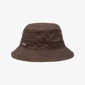 迈克高仕/Michael Kors 徽标印花有机棉混纺渔夫帽 MS10001F5M-0201