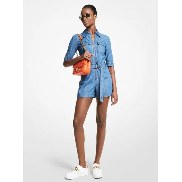 迈克高仕/Michael Kors 青年布束带连身衣 MS180461KQ-7010