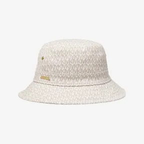 迈克高仕/Michael Kors 徽标印花有机棉混纺渔夫帽 MS200015TG-0110