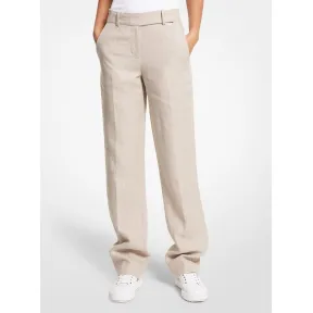 迈克高仕/Michael Kors 亚麻直筒裤 MS23015A19-0085