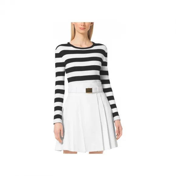 迈克高仕/Michael Kors 条纹罗纹毛衣  MS66MWW8T8001