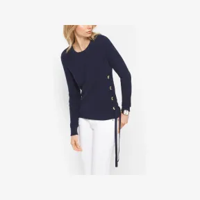 迈克高仕/Michael Kors 长袖圆领棉质针织衫 MS76N7B4VE456