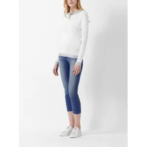 迈克高仕/Michael Kors 长袖圆领螺纹拼接针织衫 MS76N8AMP5100