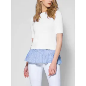 迈克高仕/Michael Kors 短袖圆领圆点图案印花T MS76NAE66U100