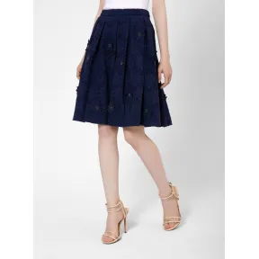 迈克高仕/Michael Kors 蕾丝提花半裙 MU77EPC6XG456