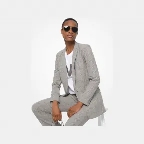 迈克高仕/Michael Kors 中长款格纹休闲西装外套 MU91ES9BSM110