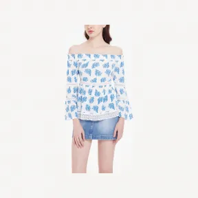 迈克高仕/Michael Kors 印花蕾丝装饰上衣 MU94LVTBPK100