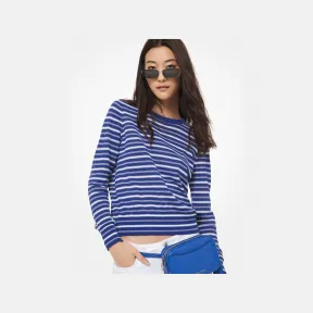 迈克高仕/Michael Kors 圆领条纹长袖套头衫 MU96NZ6BYE489