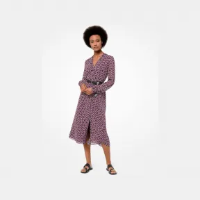 迈克高仕/Michael Kors V 领长袖印花连衣裙 MU98Y46BSB693