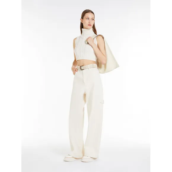 麦丝玛拉/Max Mara 无袖羊绒短款上衣 1361124106001