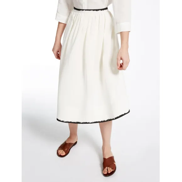 麦丝玛拉/Max Mara 白色 百褶裙 5101077106001