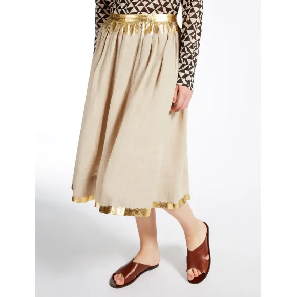 麦丝玛拉/Max Mara 米色 百褶裙 5101077106002