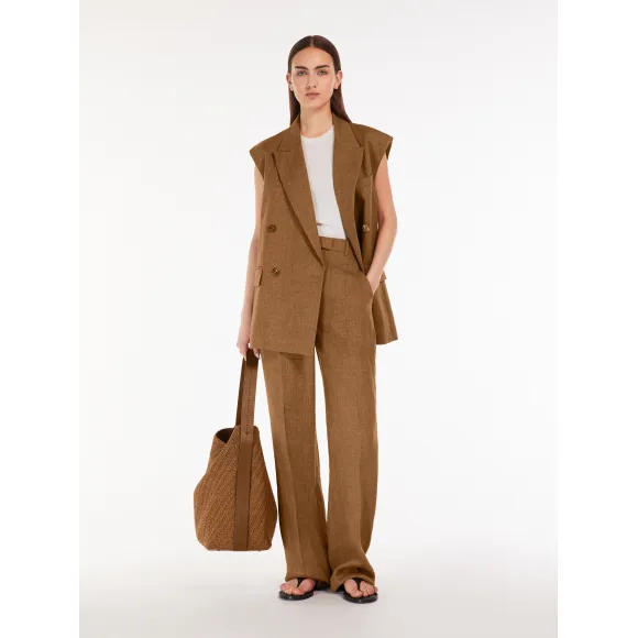 麦丝玛拉/Max Mara [Arcano] 纯亚麻长裤 6131024206019