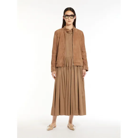 麦丝玛拉/Max Mara [Elena] 棉缎连衣裙 9221114106012