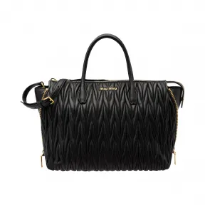 缪缪/Miu Miu Miu Miu Avenue 皮革旅行包 5BB015_N88_F0002