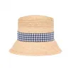 缪缪/Miu Miu 自然色 / 蓝色 酒椰纤维渔夫帽 5HC307-2F8I-F075R