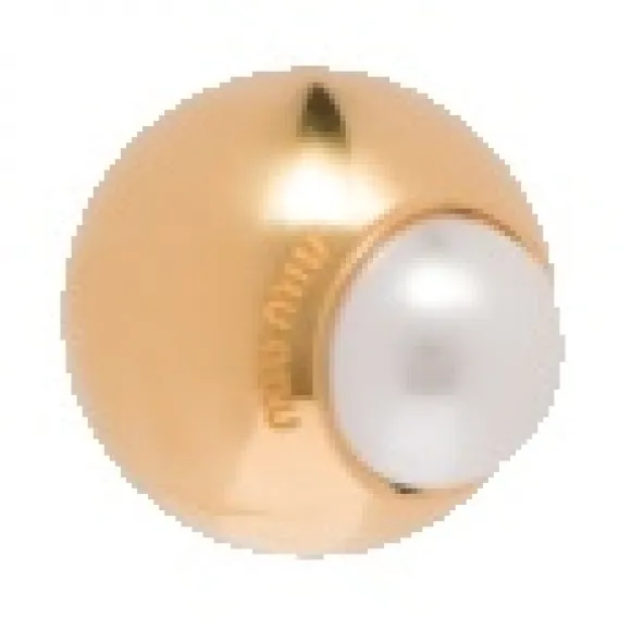 缪缪/Miu Miu 仿珍珠装饰单边耳环 5JO854-2F5Y-F0SAJ