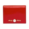 缪缪/Miu Miu 鳄鱼皮压纹印花漆皮钱夹 5MV204_2B97_F068Z