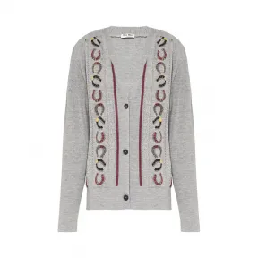 缪缪/Miu 羔羊毛开衫 MMF179-1V8M-F0009