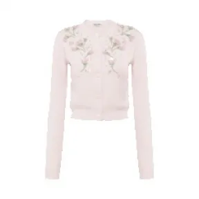 缪缪/Miu Miu 刺绣羊绒开衫 MMF611-107W-F0BD6
