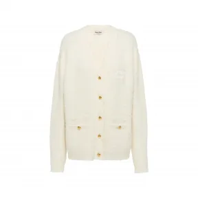 缪缪/Miu Miu 白色 圈绒开衫 MMF687-12KD-F0009