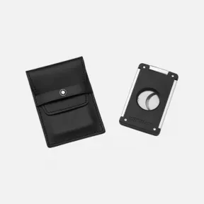 万宝龙/Montblanc 万宝龙双刃断头台雪茄剪，带皮革小袋 - 办公桌吸墨纸 U0119296