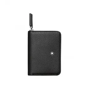 万宝龙/Montblanc 大班软皮粒纹系列小号拉链零钱包 U0113009