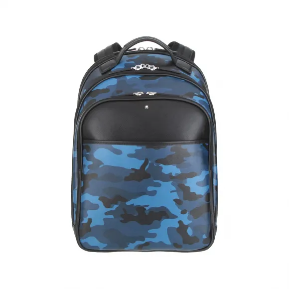 万宝龙/Montblanc 匠心系列 背包 小号 #蓝色迷彩 MB118670