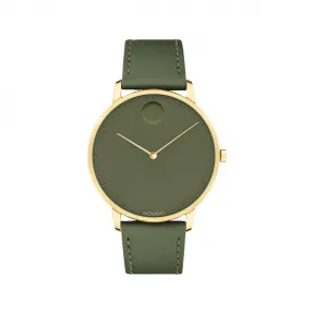 摩凡陀/Movado Face系列 41MM 淡金色离子镀不锈钢 石英机芯 中性表 3640067