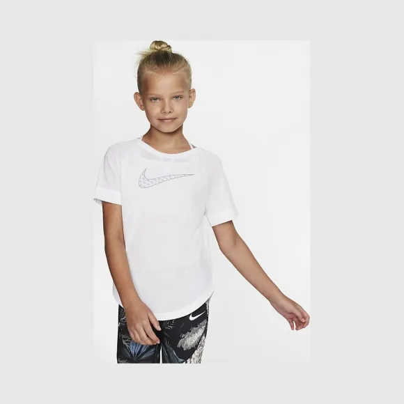 耐克/Nike 大童（女孩）短袖印花训练上衣 BV2790-100