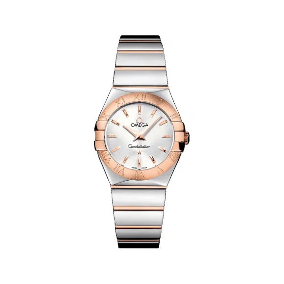 欧米茄/Omega 星座系列 精钢 红金表链 石英机芯 123.20.27.60.02.003