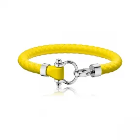 欧米茄/Omega 不锈钢和黄色橡胶航海手链 Aqua - B34STA0512002