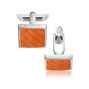 欧米茄/Omega 精钢和橙色橡胶: 袖扣 C92STA0509105