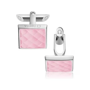 欧米茄/Omega 不锈钢与粉红色橡胶: 袖扣 C92STA0509405