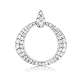 欧米茄/Omega 白色18K金，镶嵌钻石: OMEGA DEWDROP系列 吊坠 - P90BCA0200405