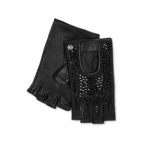 菲利普·普莱因/Philipp Plein 带水晶的司机手套 FABA-WAB0053-PLE075N-0202