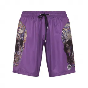 菲利普·普莱因/Philipp Plein 泳装平角内裤佩斯利骷髅 FACC-MMX0065-PNY002N-73