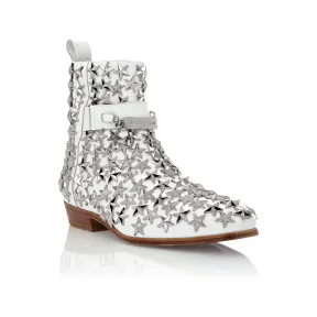 菲利普·普莱因/Philipp Plein 靴子 Mid Flat Stars PACS-USE0006-PLE010N-01