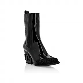 菲利普·普莱因/Philipp Plein 靴子 Mid Flat Gothic Plein SACS-WSE0694-PLE010N-02