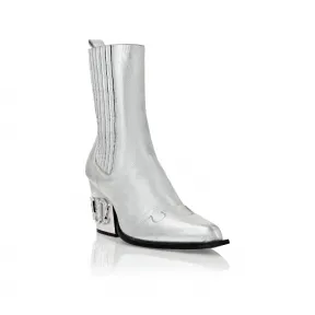 菲利普·普莱因/Philipp Plein 靴子 Mid Flat Gothic Plein SACS-WSE0696-PLE075N-70