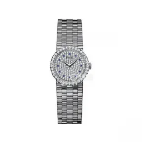 伯爵/Piaget Traditionnelle系列 机械机芯 18K白金镶钻表壳 女表 GOA05421