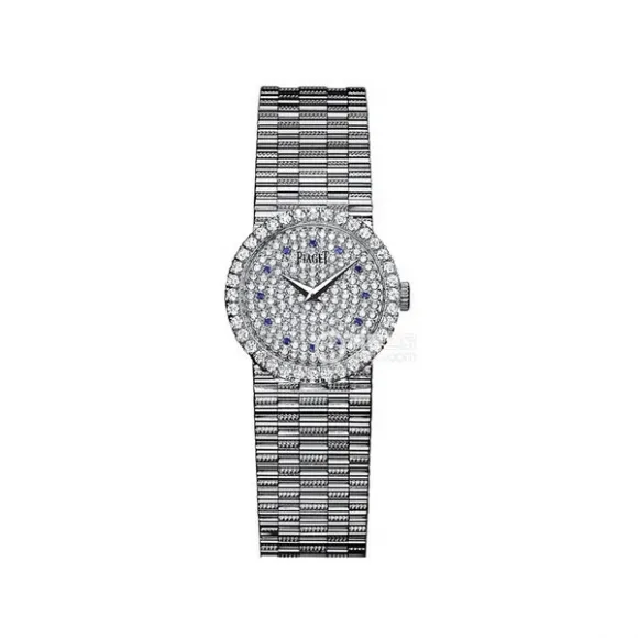 伯爵/Piaget Traditionnelle系列 机械机芯 18K白金镶钻表壳 女表 GOA05421