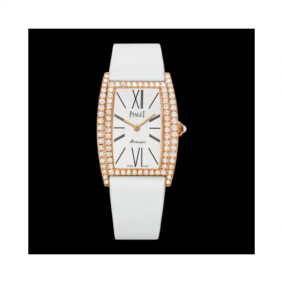 伯爵/Piaget LIMELIGHT系列 石英机芯 18k玫瑰金镶钻 女表 G0A39197