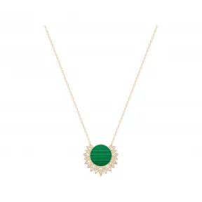 伯爵/Piaget 玫瑰金孔雀石钻石坠饰 -  G33R1400